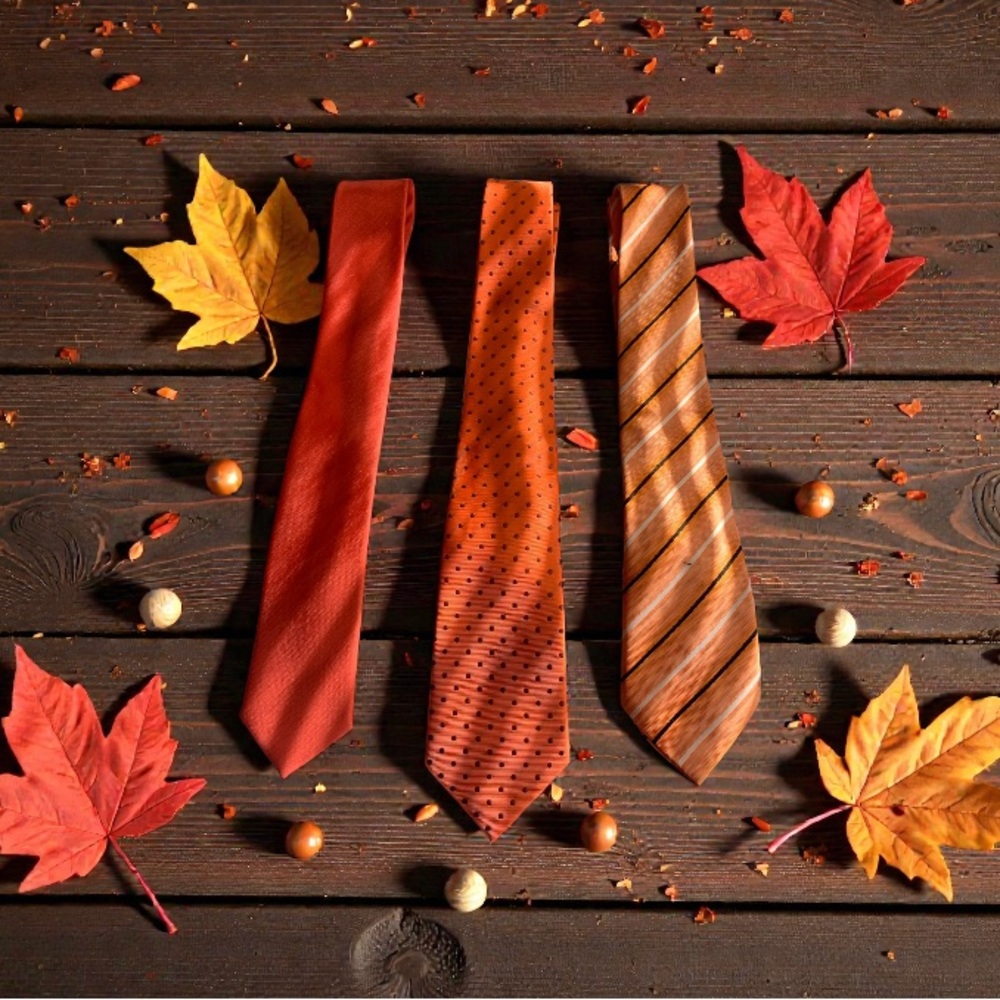 Stylish Orange Tie Collection for Men